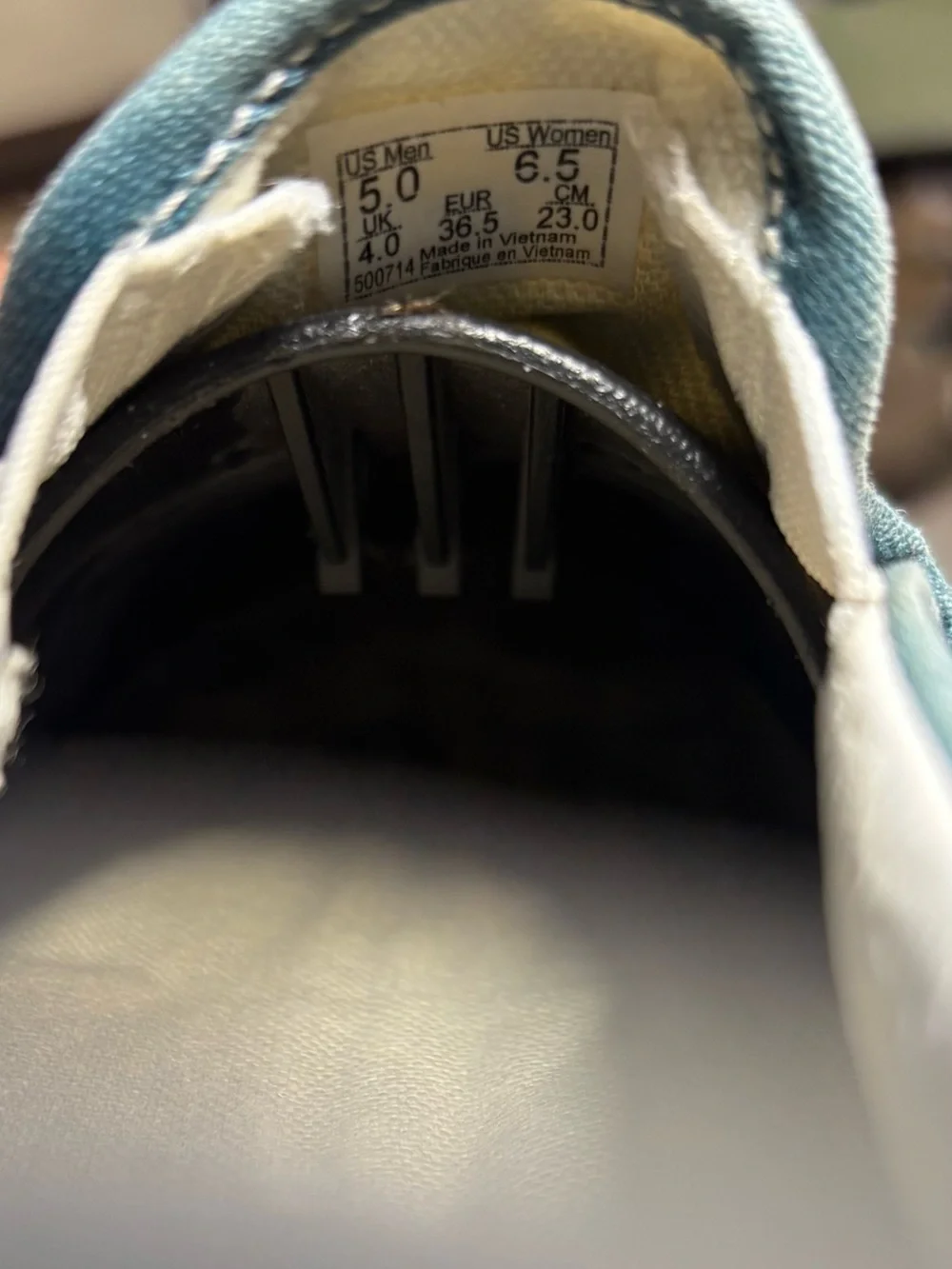 Vans white and blue checkerboard slip-on sneakers #checkerboard Womens 6.5